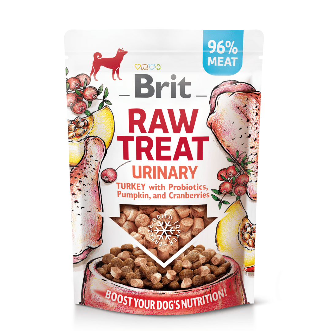 Brit Raw Treat Urinary Pavo con probióticos, calabaza y arándanos 40gr - Imagen 2