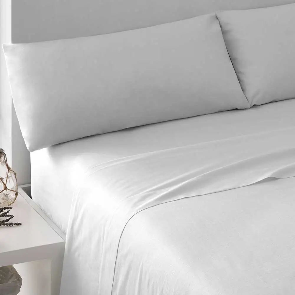 Tramas+ Juego de Sábanas Lisas 100% Algodón Suave y Resistente - Imagen 2