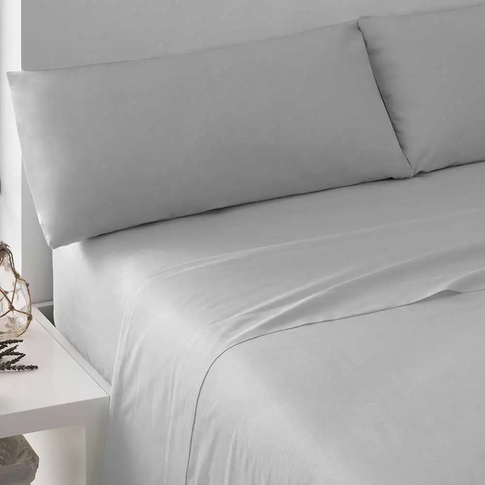 Tramas+ Juego de Sábanas Lisas 100% Algodón Suave y Resistente - Imagen 5
