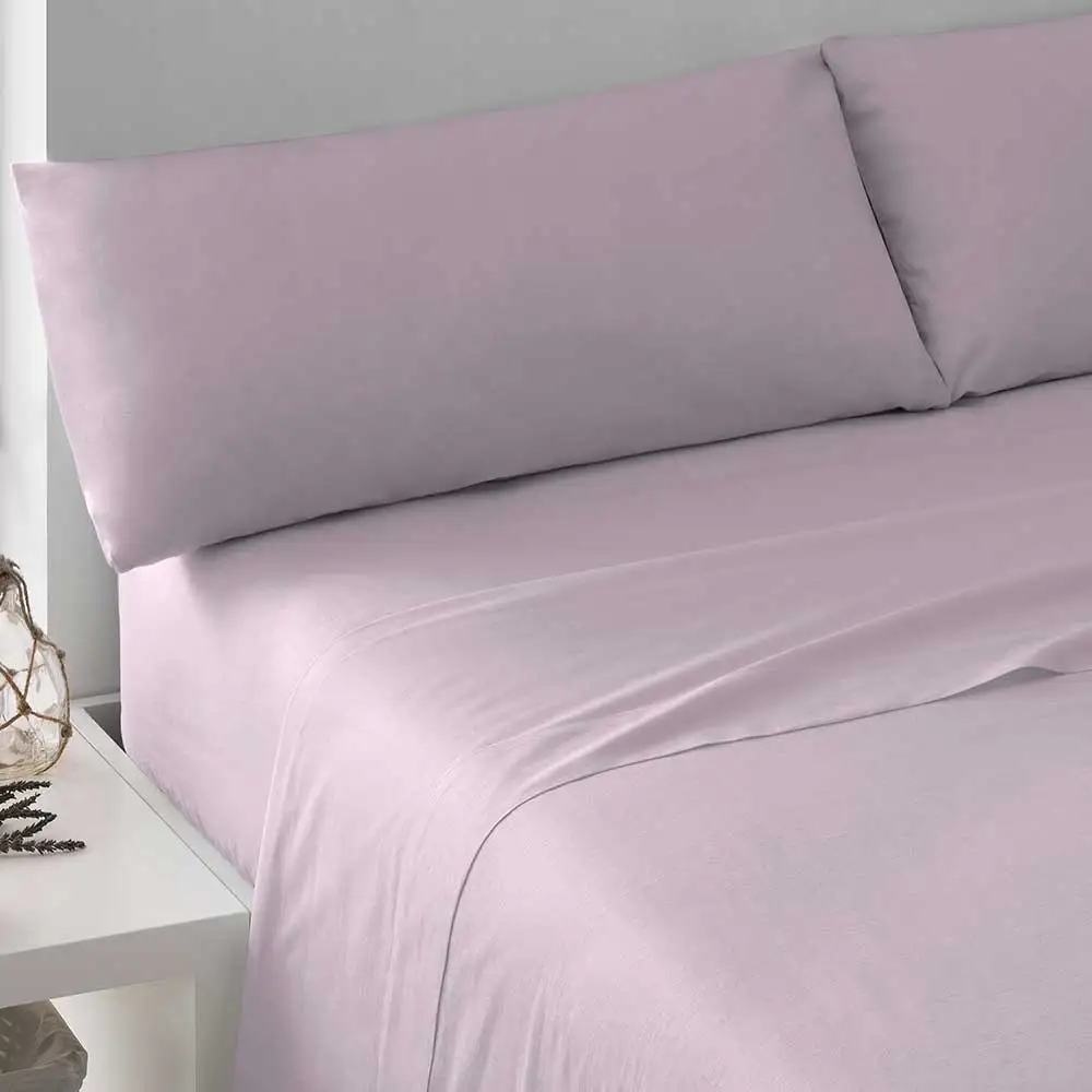 Tramas+ Juego de Sábanas Lisas 100% Algodón Suave y Resistente - Imagen 7