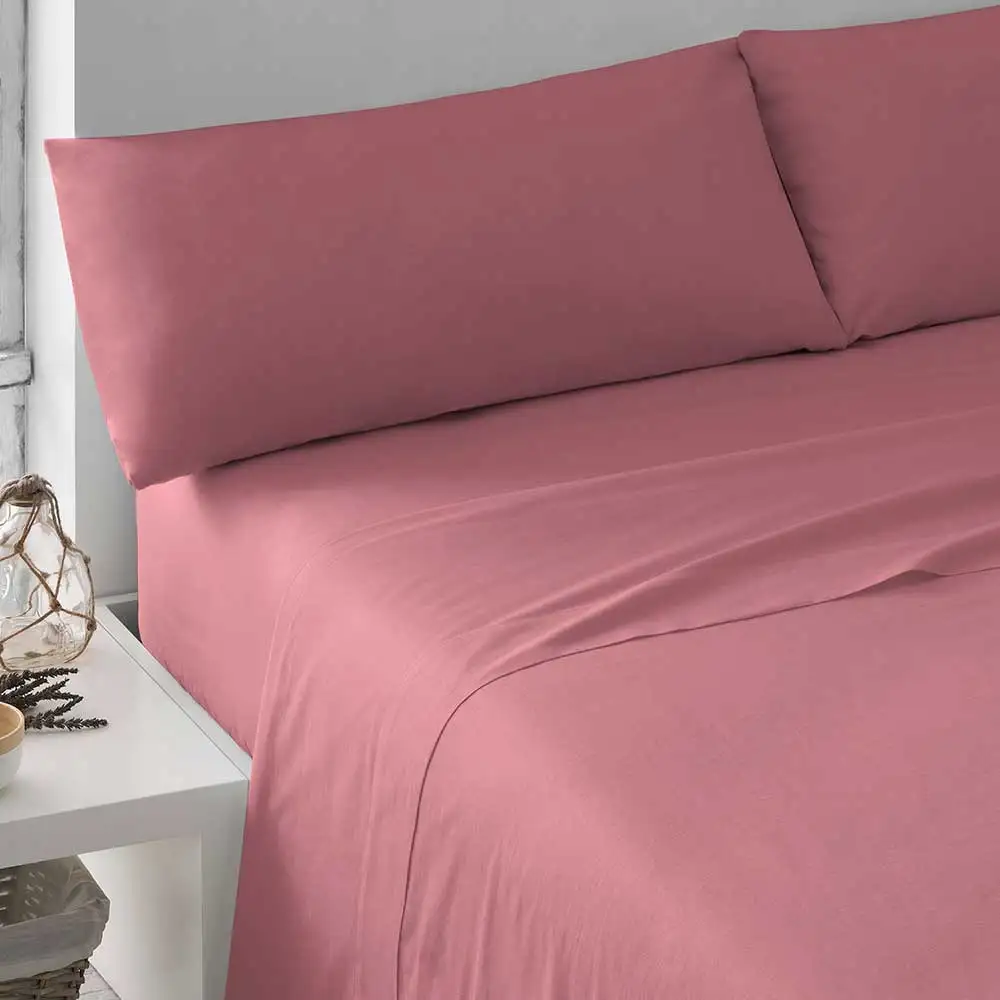 Tramas+ Juego de Sábanas Lisas 100% Algodón Suave y Resistente - Imagen 9