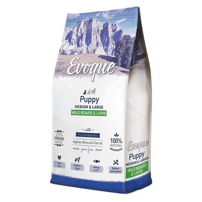 Evoque puppy medium large jabalí y cordero