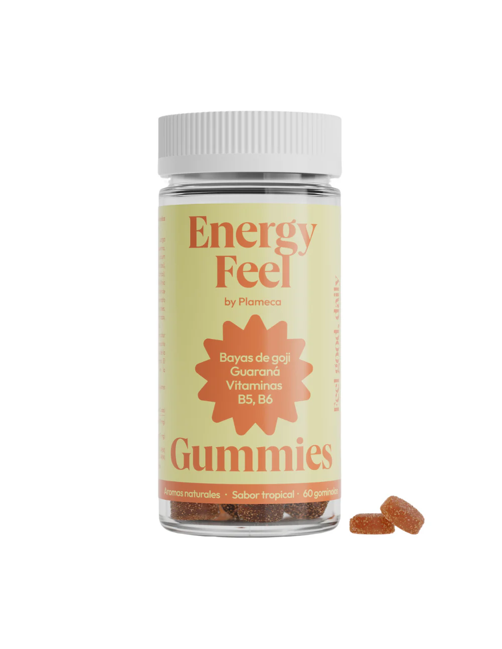 Gummies con Bayas de gogi y Guaraná. Energía.