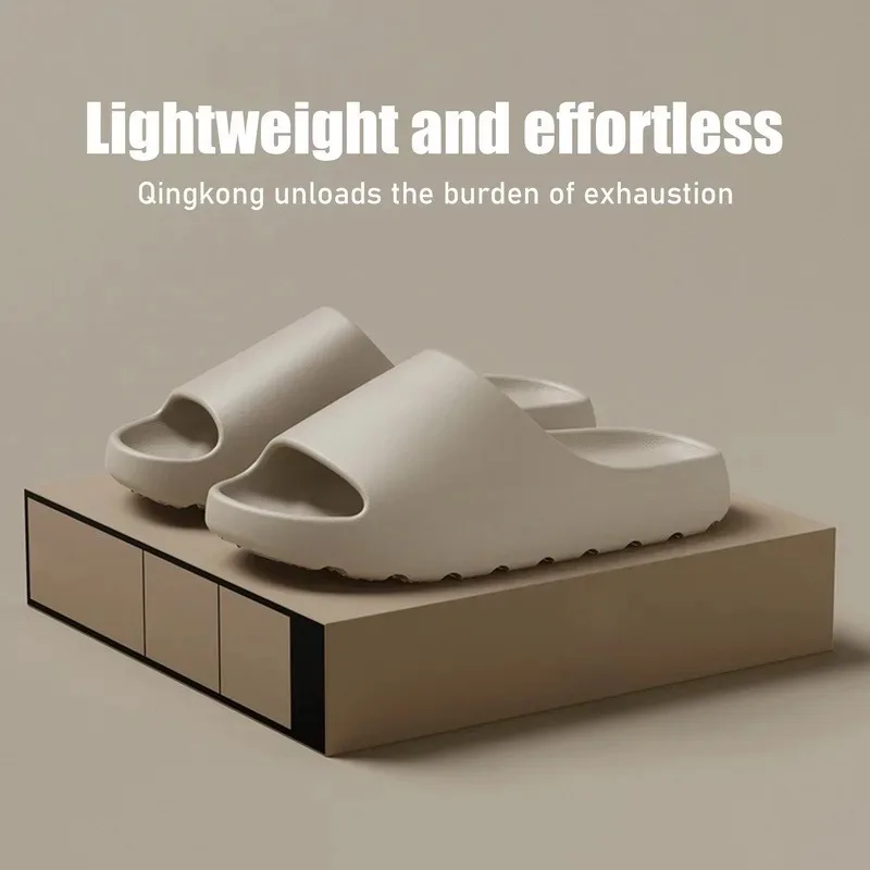 Zapatillas de coco, sandalias de suela gruesa de nube, moda de verano, zapatillas de playa de fondo suave para hombres, sandalias para mujeres, chanclas EVA - Imagen 6