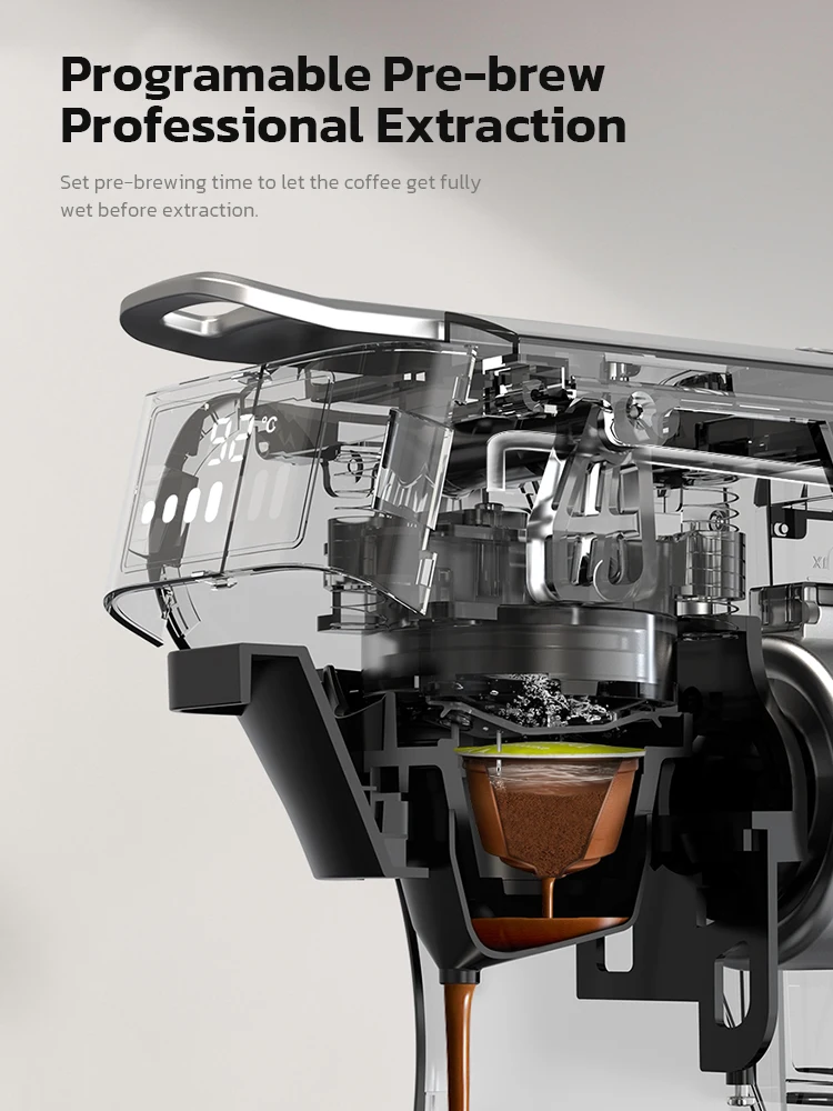 HiBREW-Máquina de café en cápsulas 6 en 1, Cafetera exprés múltiple caliente/fría, Cafetera capuchino Dolce Gusto Nespresso en polvo H1B - Imagen 6