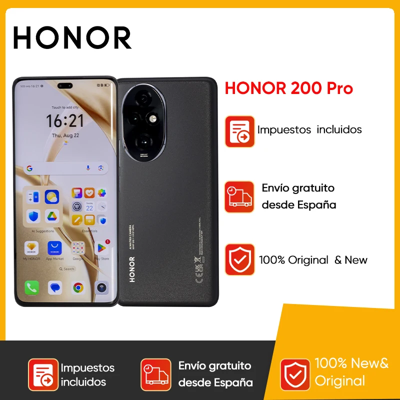 Honor 200 Pro 5G SmartPhone versión Global Snapdragon 8 Gen 3 6,78 “120Hz pantalla 5200mAh batería 100W carga rápida teléfono celular NFC - Imagen 2