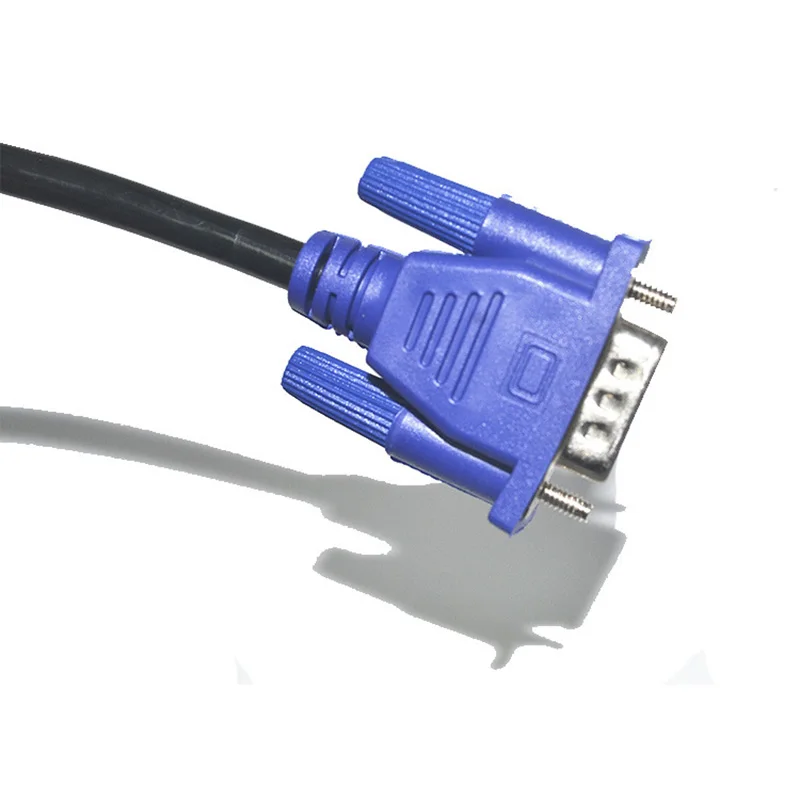 VGA 4 5 cable macho a macho de alta definición ordenador proyector monitor de vídeo cable de datos con anillo magnético - Imagen 7