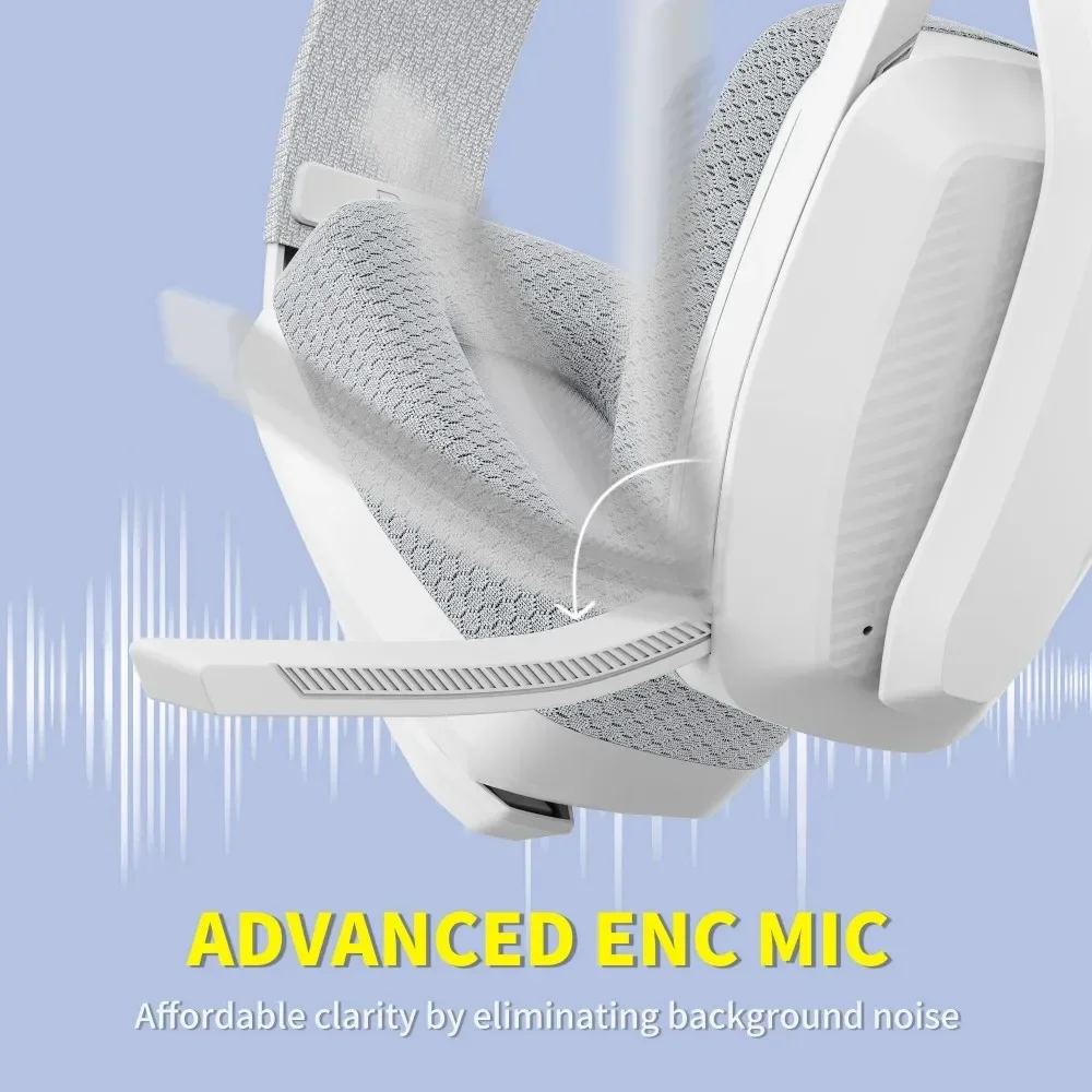 BINNUNE BW06 2,4 GHz auriculares Bluetooth para juegos con micrófono para PS5 PS4 PC Mac Playstation auriculares inalámbricos para juegos con micrófono - Imagen 3
