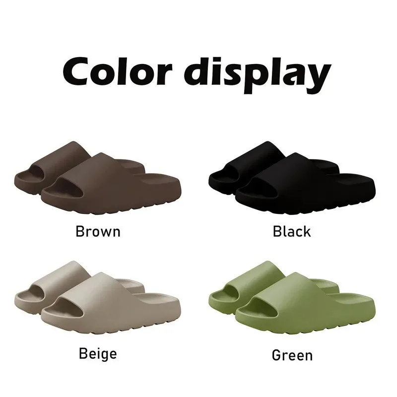 Zapatillas de coco, sandalias de suela gruesa de nube, moda de verano, zapatillas de playa de fondo suave para hombres, sandalias para mujeres, chanclas EVA - Imagen 7