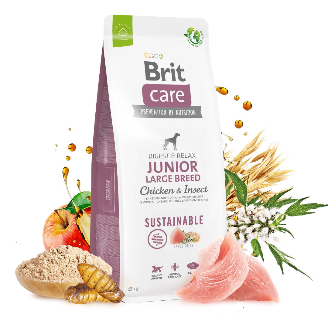 Brit Care Dog Sostenible Junior Large Breed Pollo e Insecto - Imagen 4