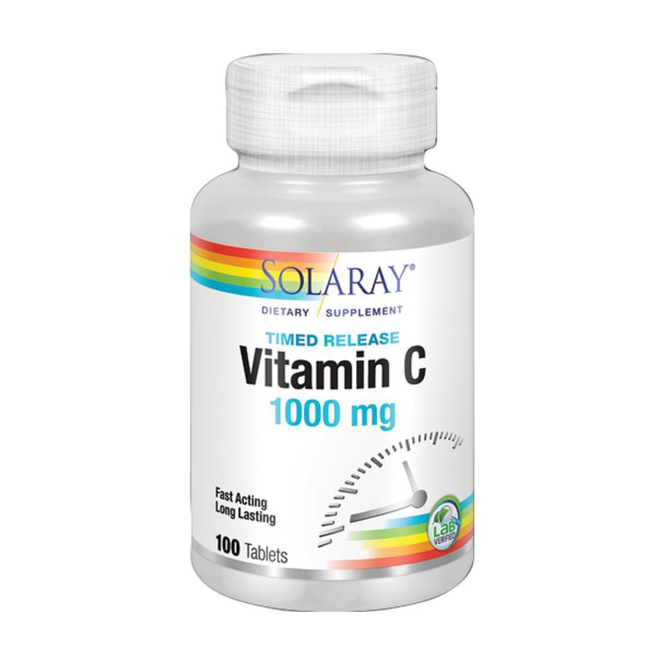 VITAMINA C 1000 MG.A/R 100 COMP SOLARAY