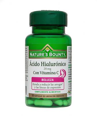 Ácido Hialurónico 20mg con Vitamina C 30 Cáp.- Nature’s Bounty