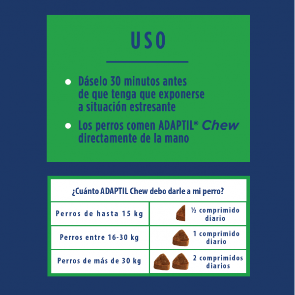 ADAPTIL Calmante Chew 30 comprimidos para perros - Imagen 3