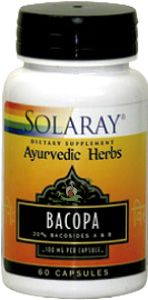 BACOPA 100MG 60 CÁP. VEGETALES – Solaray