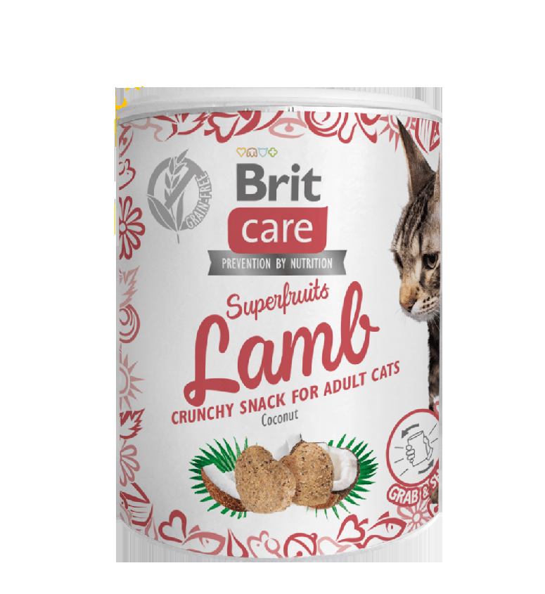Brit Care Cat Snack Superfruits Lamb 100gr