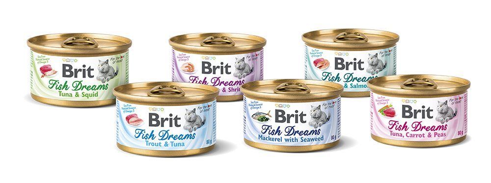 Brit Fish Dreams Filetes Pollo y Camarón 80gr para gatos 24 ud. - Imagen 3