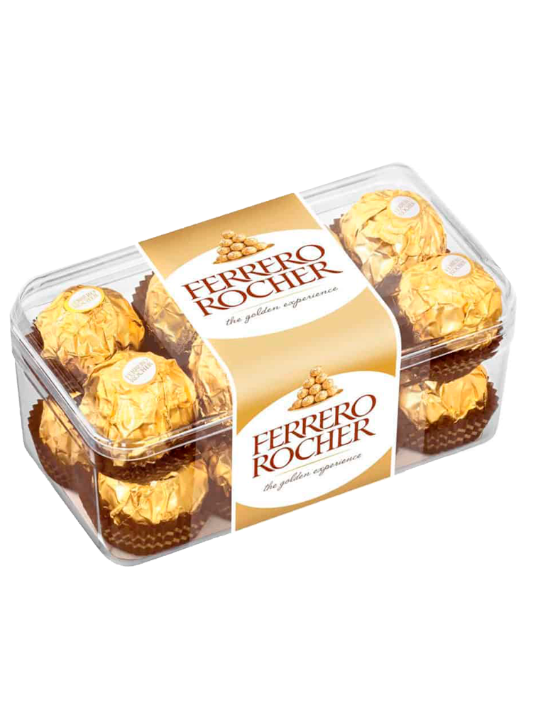Ferrero Rocher bombones de chocolate con avellanas caja 16 unidades 200 g - Imagen 2