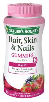 PELO PIEL y UÑAS GUMMIES con biotina 60gominolas – NATURE´S BOUNTY - Imagen 2