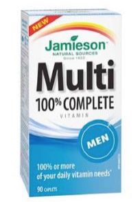 MULTI 100% COMPLETE MEN multivitaminas 90comp. – Jamieson - Imagen 2