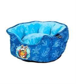 Kiwi Oval Bed Pet Sailor Base cama para perro Azul oscuro / Azul claro