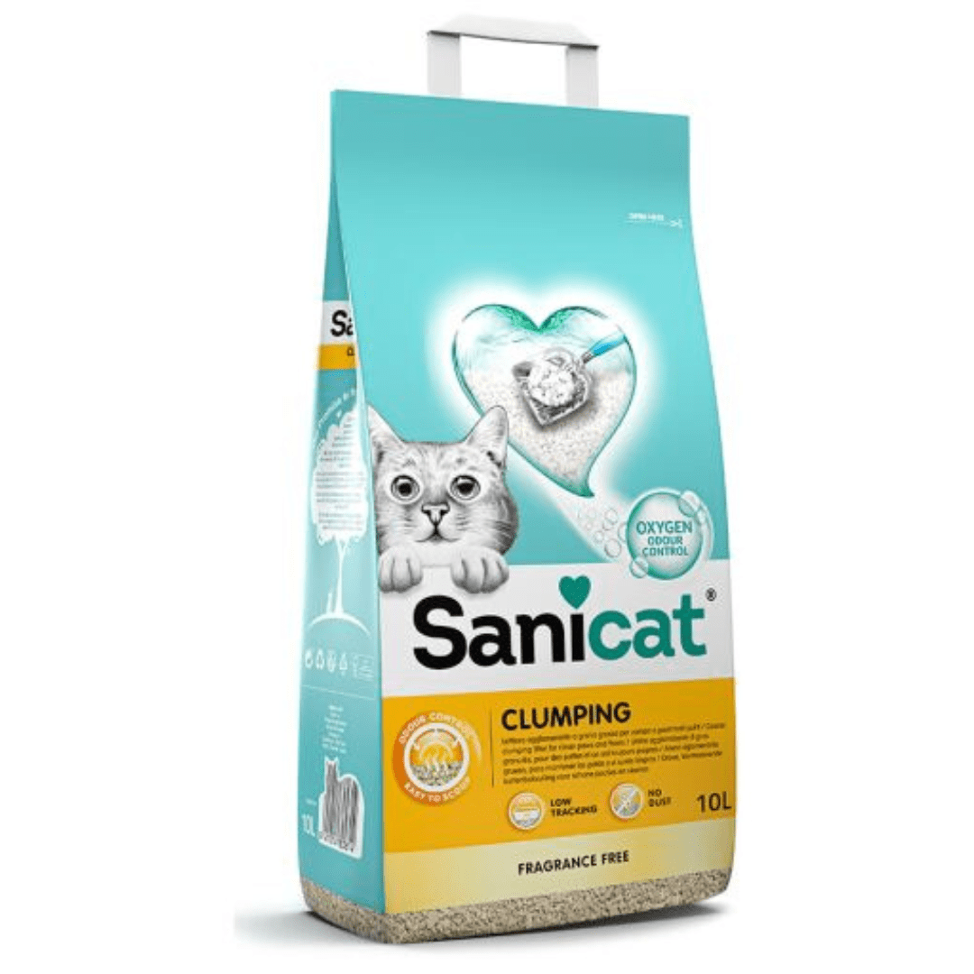 Arena Aglomerante Sanicat Clumping 10 L para Gatos
